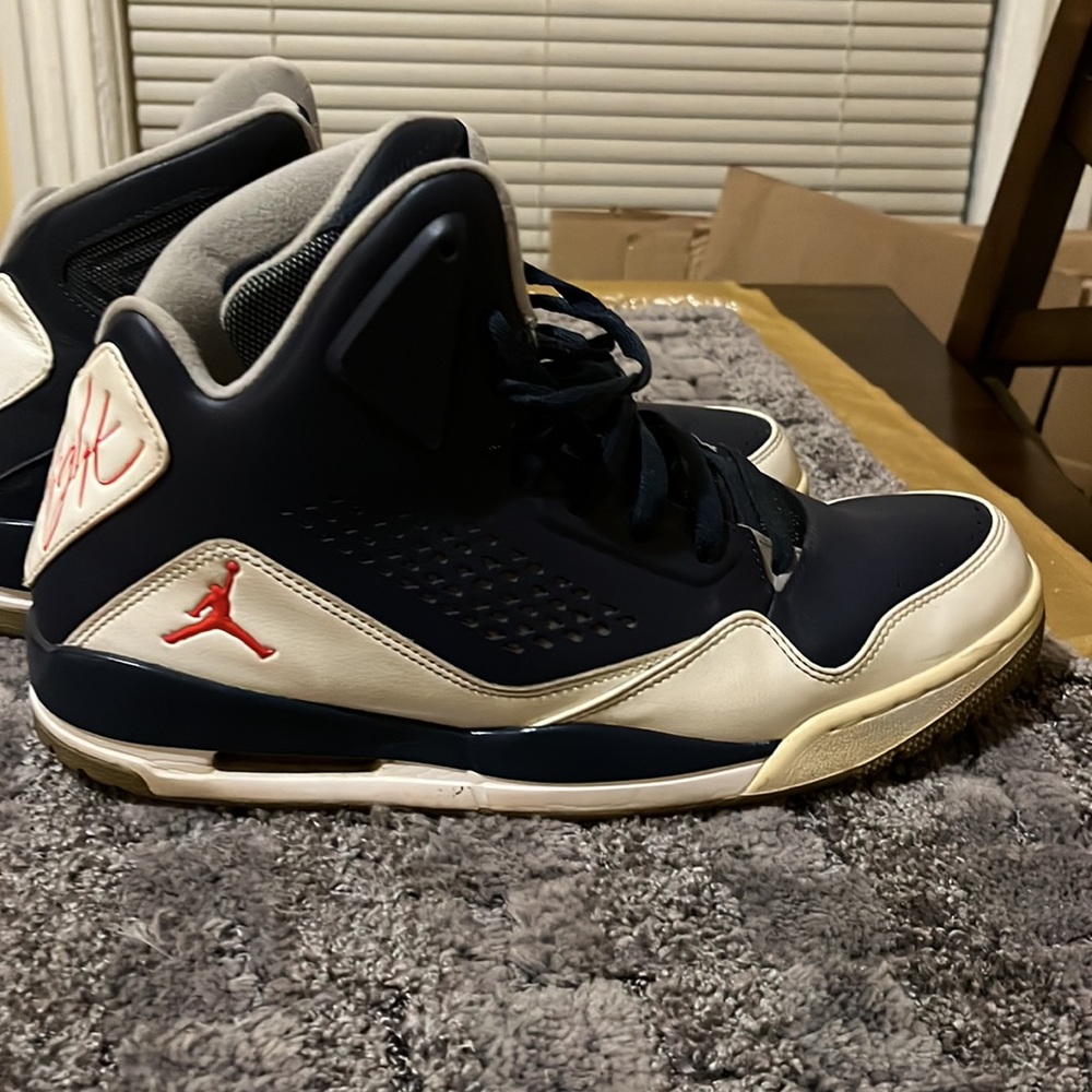 Mens Air Jordan Flight SC3 Midnight Navy pre worn good condition